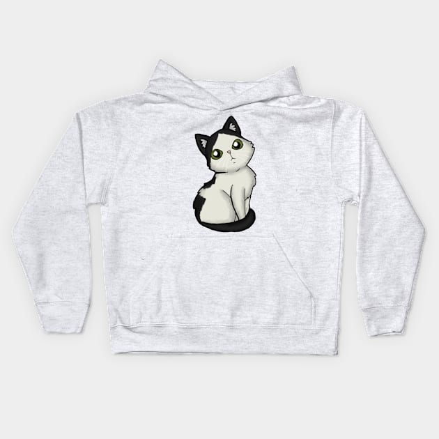 Stray Kitties Oreo02 Kids Hoodie by zacksmithart